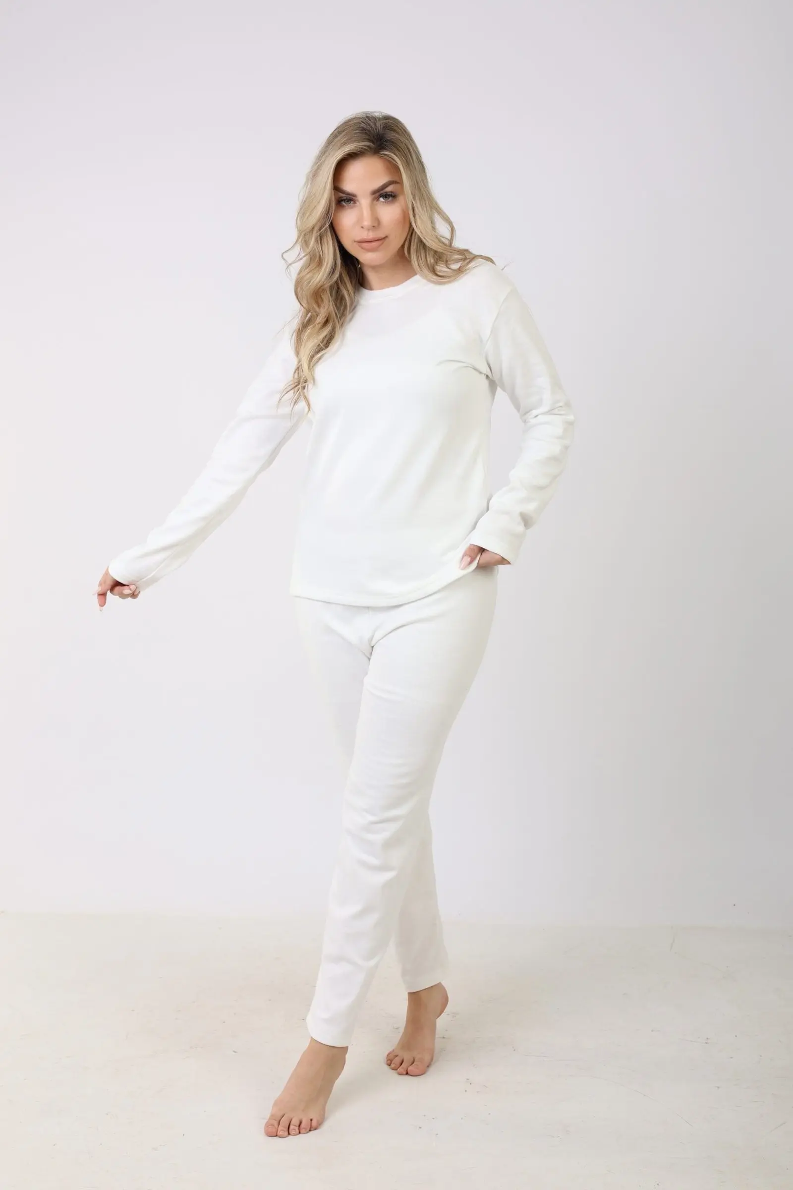 Women thermal set / off-white