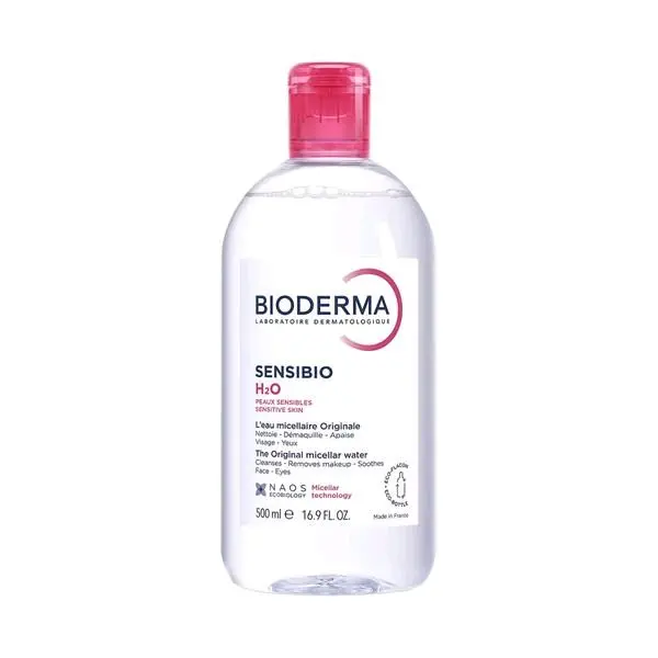 "Bioderma Sensibio H2O Micellar Water Makeup Remover 500 ماء ميسيلار هايدرابيو من بيوديرما"