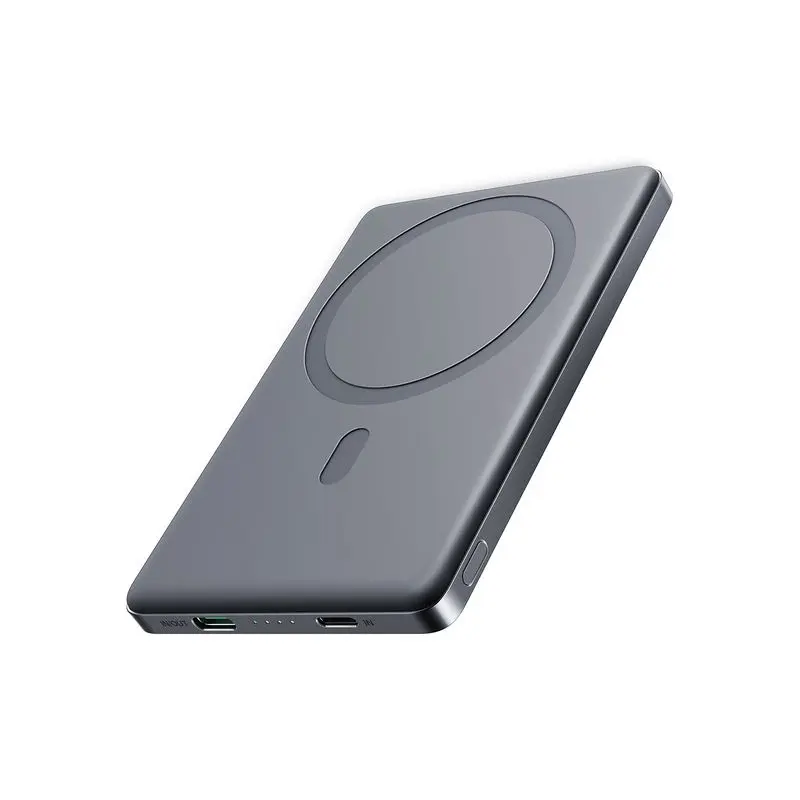 JR-PBM08 PRO 20W ULTRA-SLIM METAL MAGNETIC WIRELESS POWER BANK 10000MAH-SPACE GREY