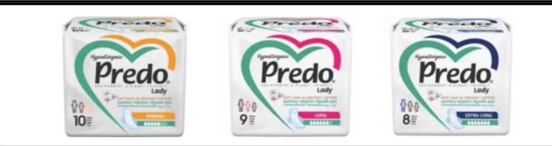 فوط Predo Lady القطنية الحساسة للنساء – حماية يومية مريحة