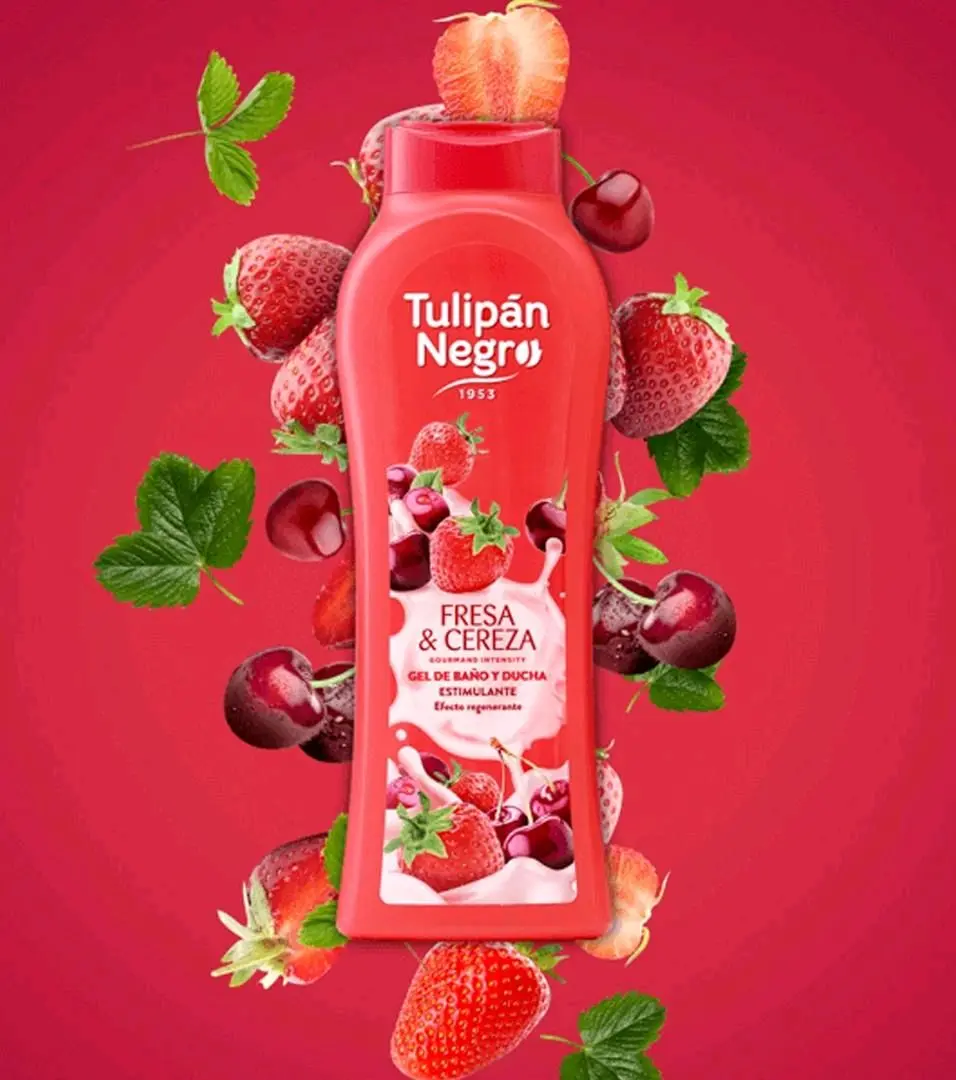 شاور جيل Tulipan Negr فراولة & كرز - 650 مل