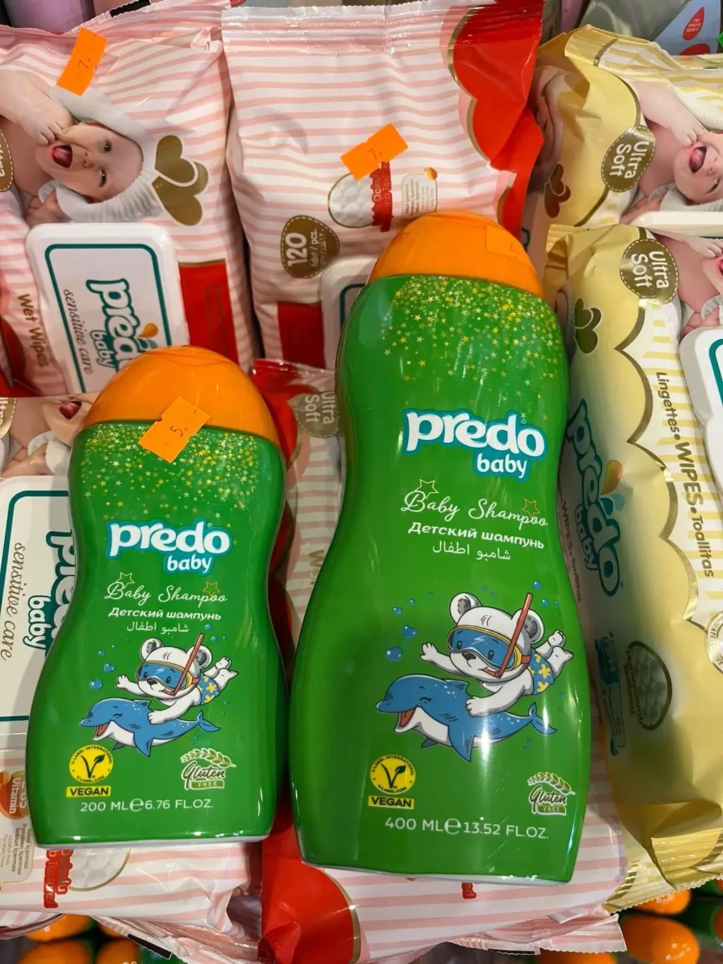 شامبو أطفال Predo Baby – تركيبة نباتية خالية من الغلوتين وبدون دموع