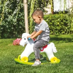 حصان هزاز بعجلات 2 في 1 Dolu– لعبة ركوب ودفع للأطفال من عمر السنتين 7078