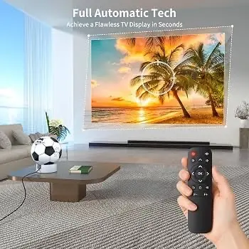 (Mini Projector) موديل YT600 مصمم على شكل كرة قدم - مصغرة 3