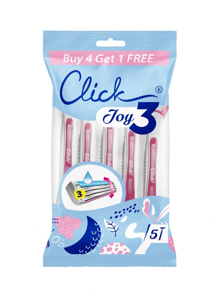 شفرات حلاقة نسائية Joy 3 ثلاث شفرات – Click