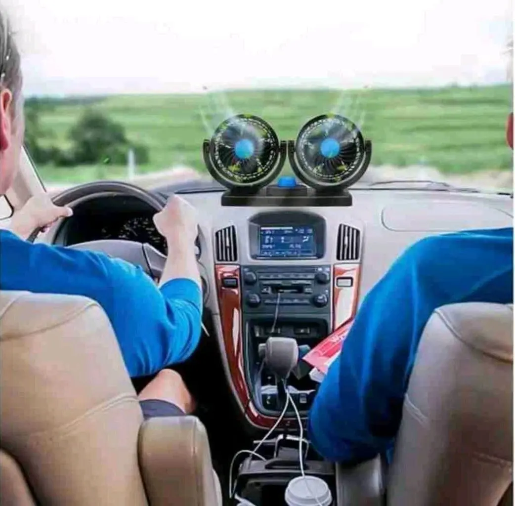 مروحة تابلو سيارة مزدوجة