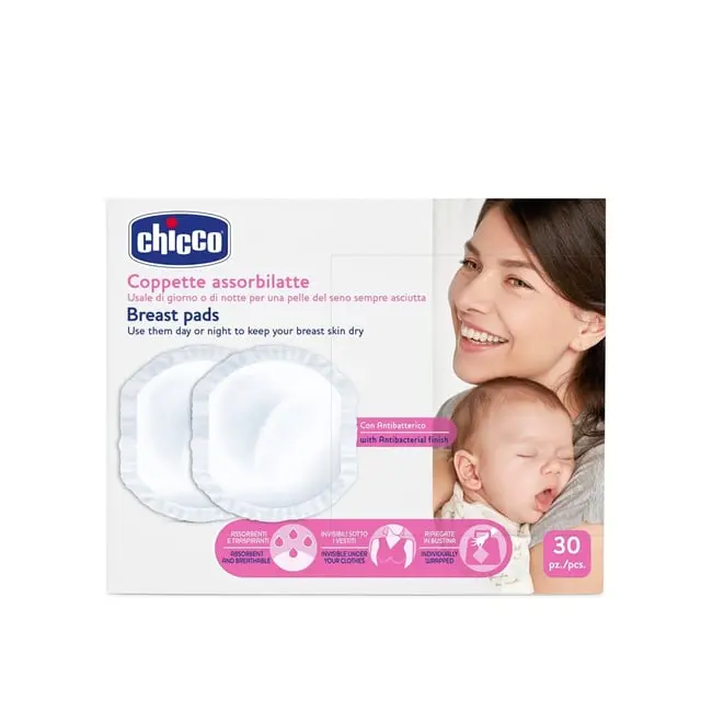 فوط رضاعة ماصة للثدي Chicco – علبة 30  قطعة