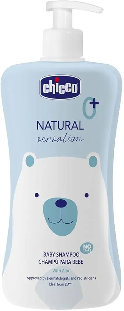 شامبو أطفال بدون دموع شيكو Chicco Natural Sensation (0M+) – سعة 500 مل