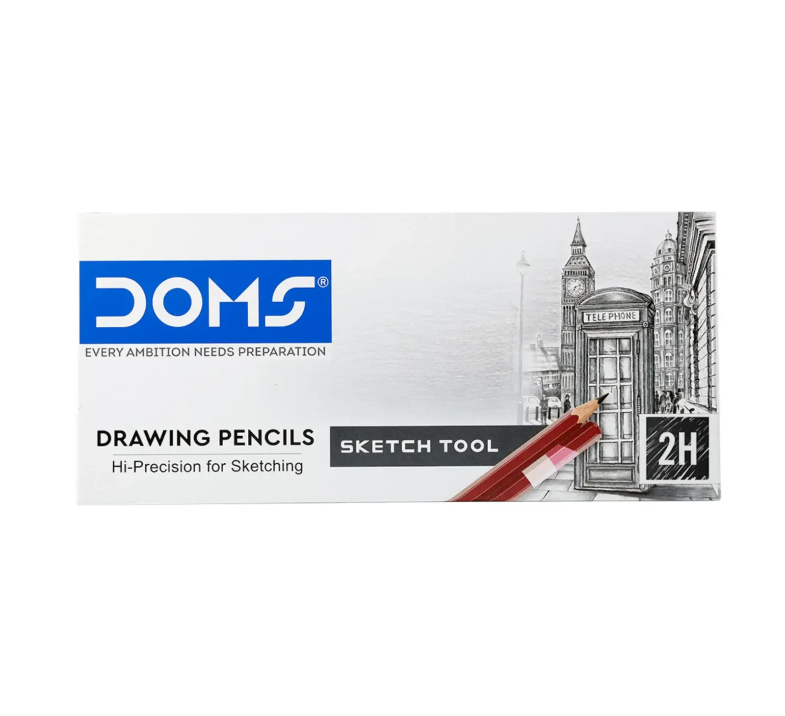 قلم رصاص رسم وتظليل DOMS Drawing Pencils - 2H