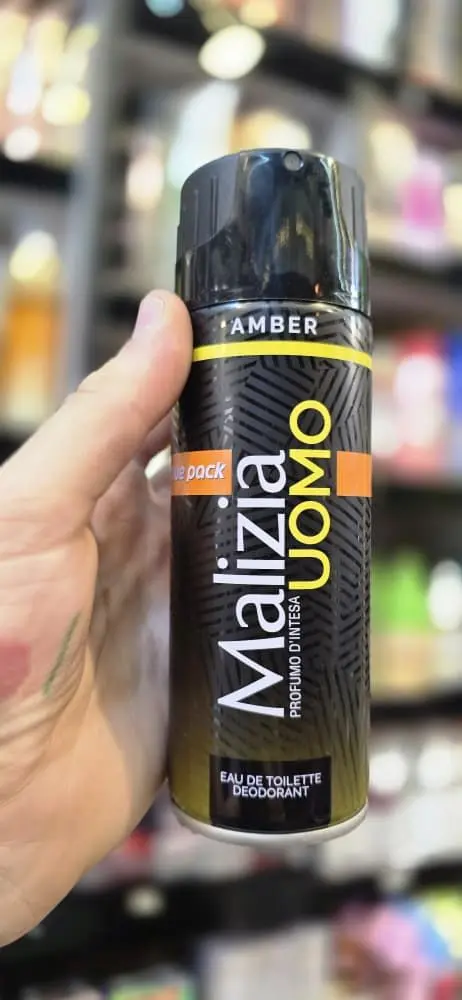 💼 عطر ومزيل العرق الرجالي Malizia Uomo Amber