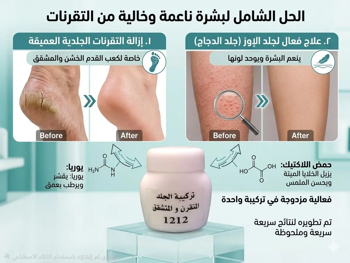 كريم تشقق الكعب و جلد الإوز