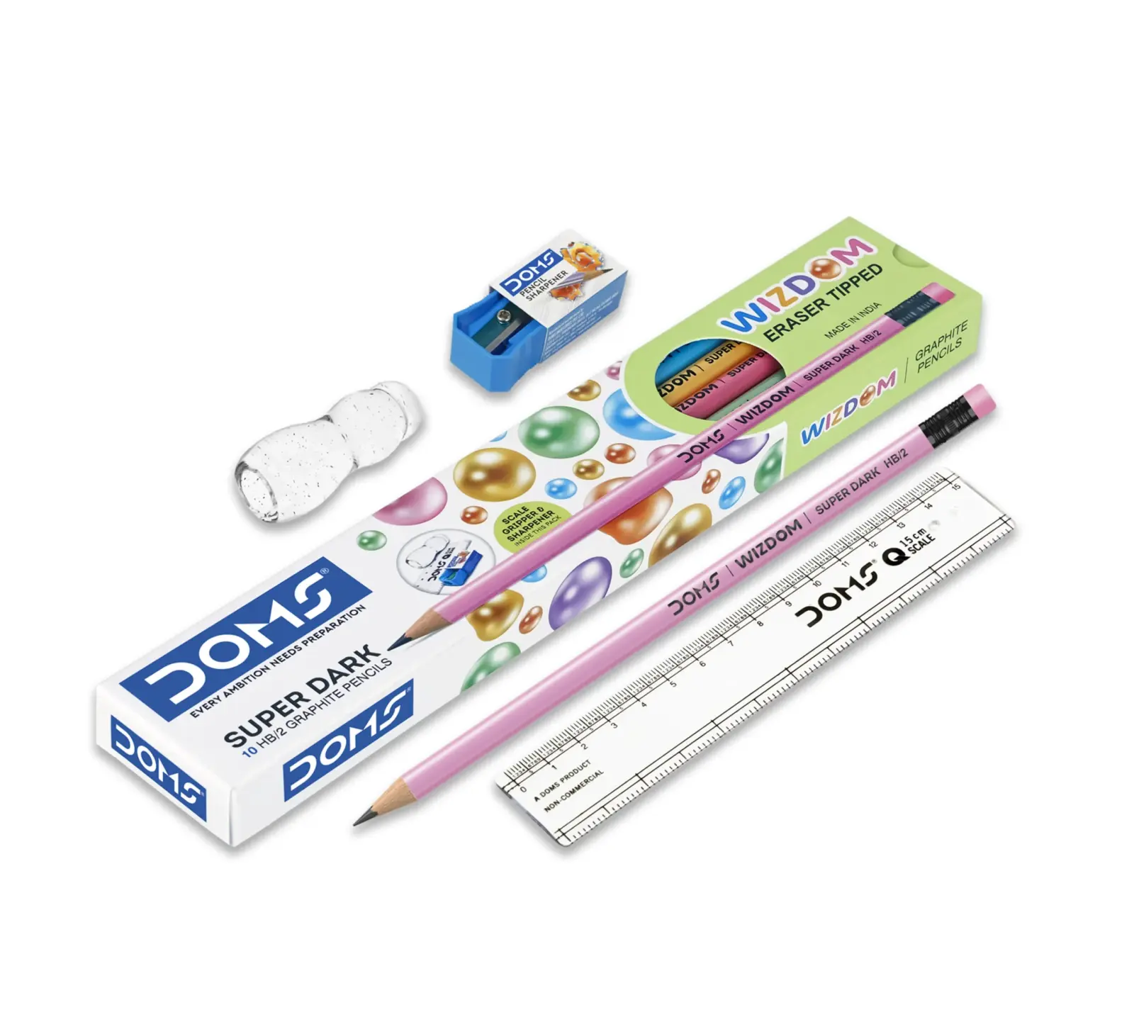قلم رصاص ويزدوم سوبر دارك (DOMS WIZDOM Super Dark Pencils)