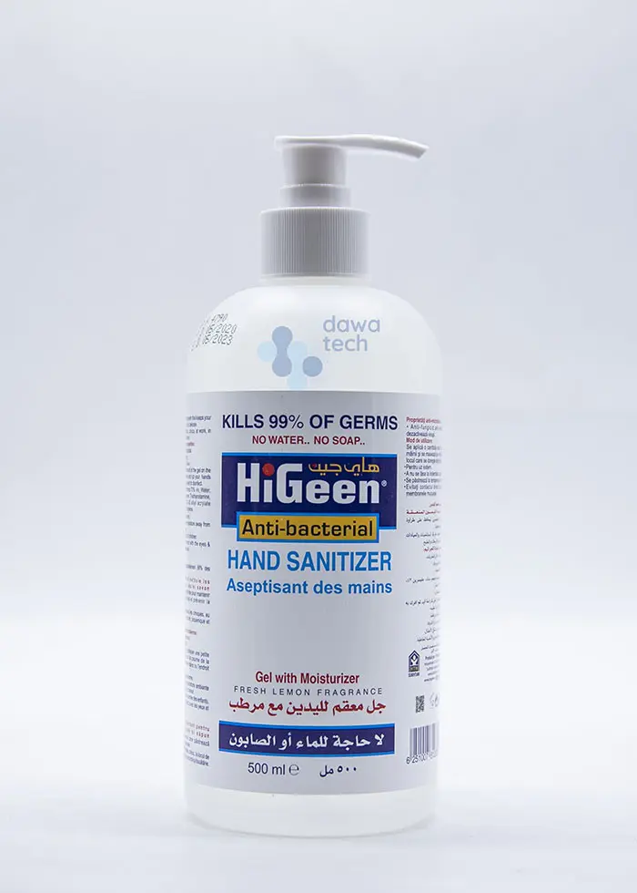 معقم يدين عائلي مضاد للبكتيريا بدون رائحة 1000 مل HiGeen
