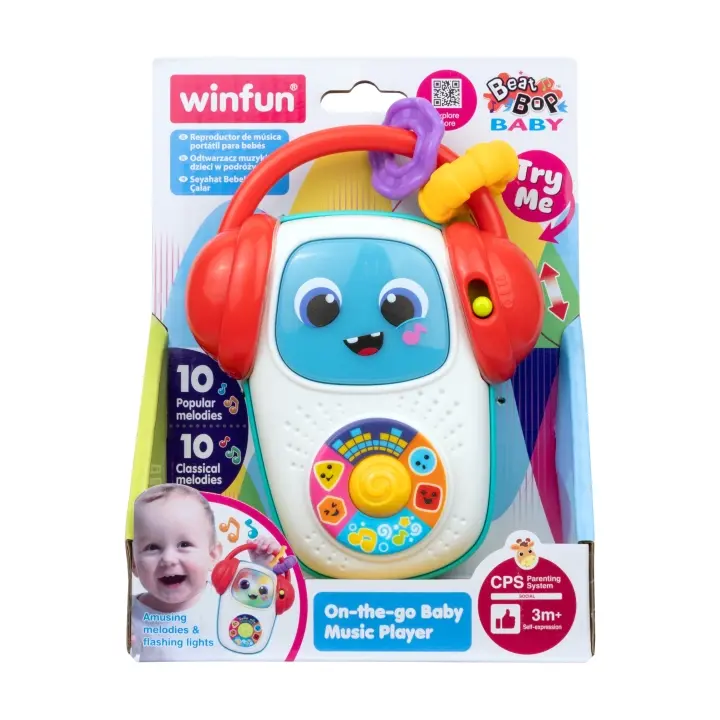 مشغل موسيقى الأطفال المتنقل من ثلاثة اشهر 250801 WinFun