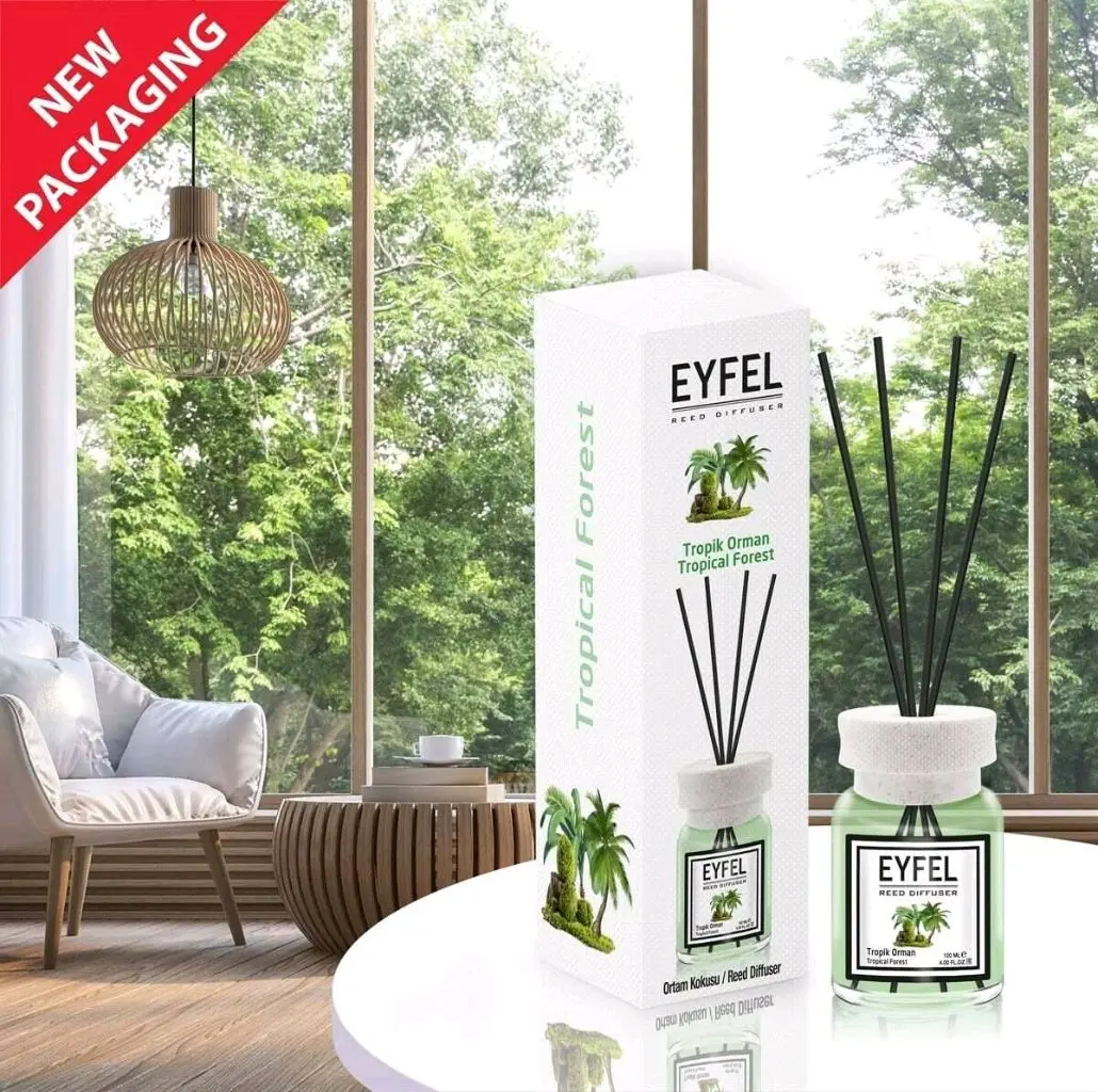 معطر فواح برائحة الغابات الاستوائية( EYFEL Reed Diffuser - Tropical Forest)