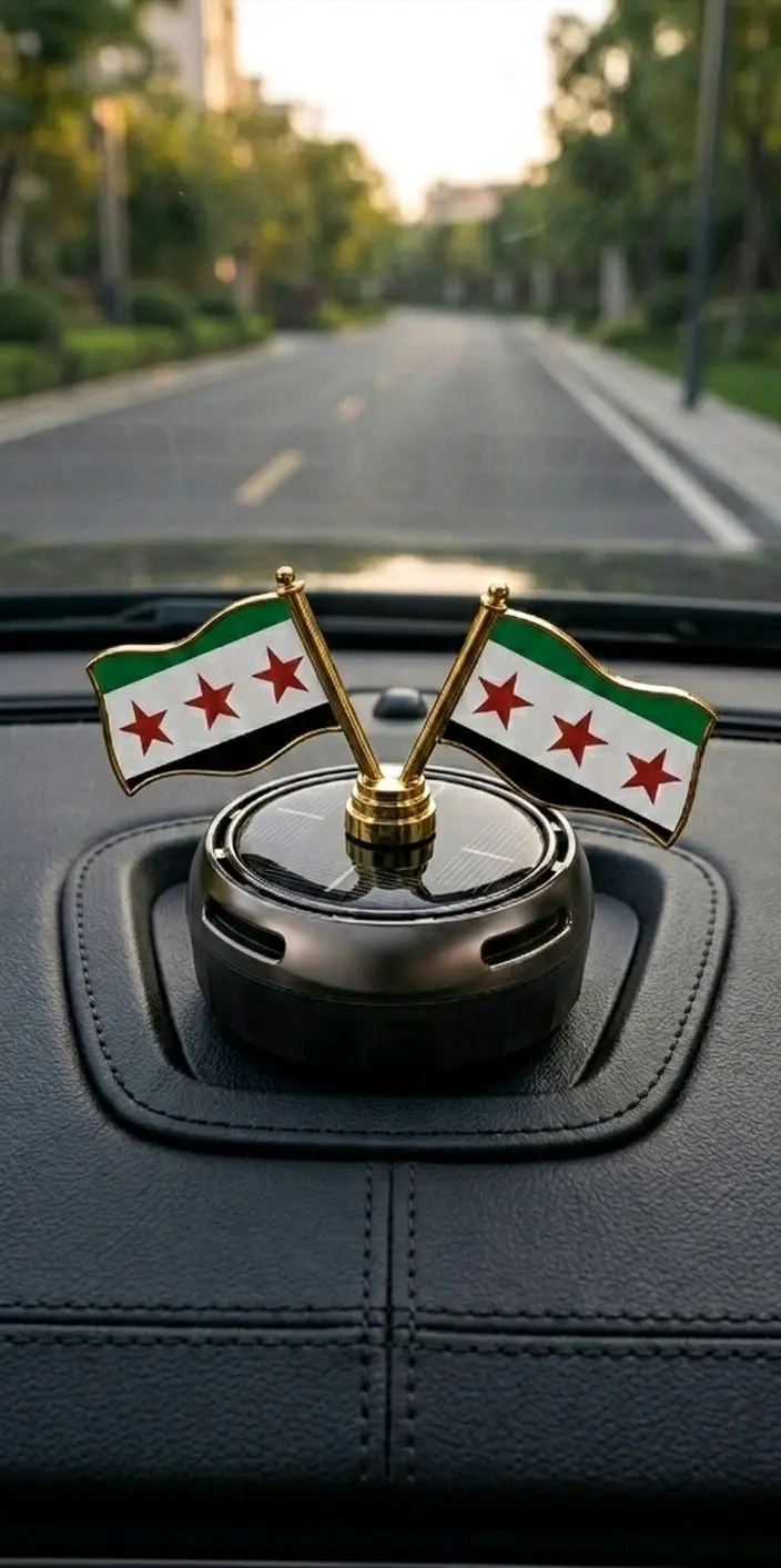 معطر شمسي للسيارة أعلام سوريا الحرة