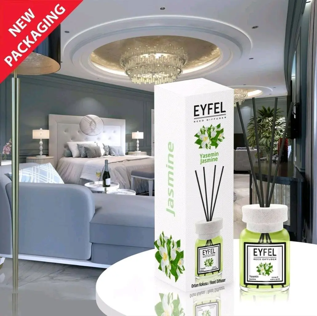 معطر جو فواح برائحة الياسمين (EYFEL Reed Diffuser - Jasmine)