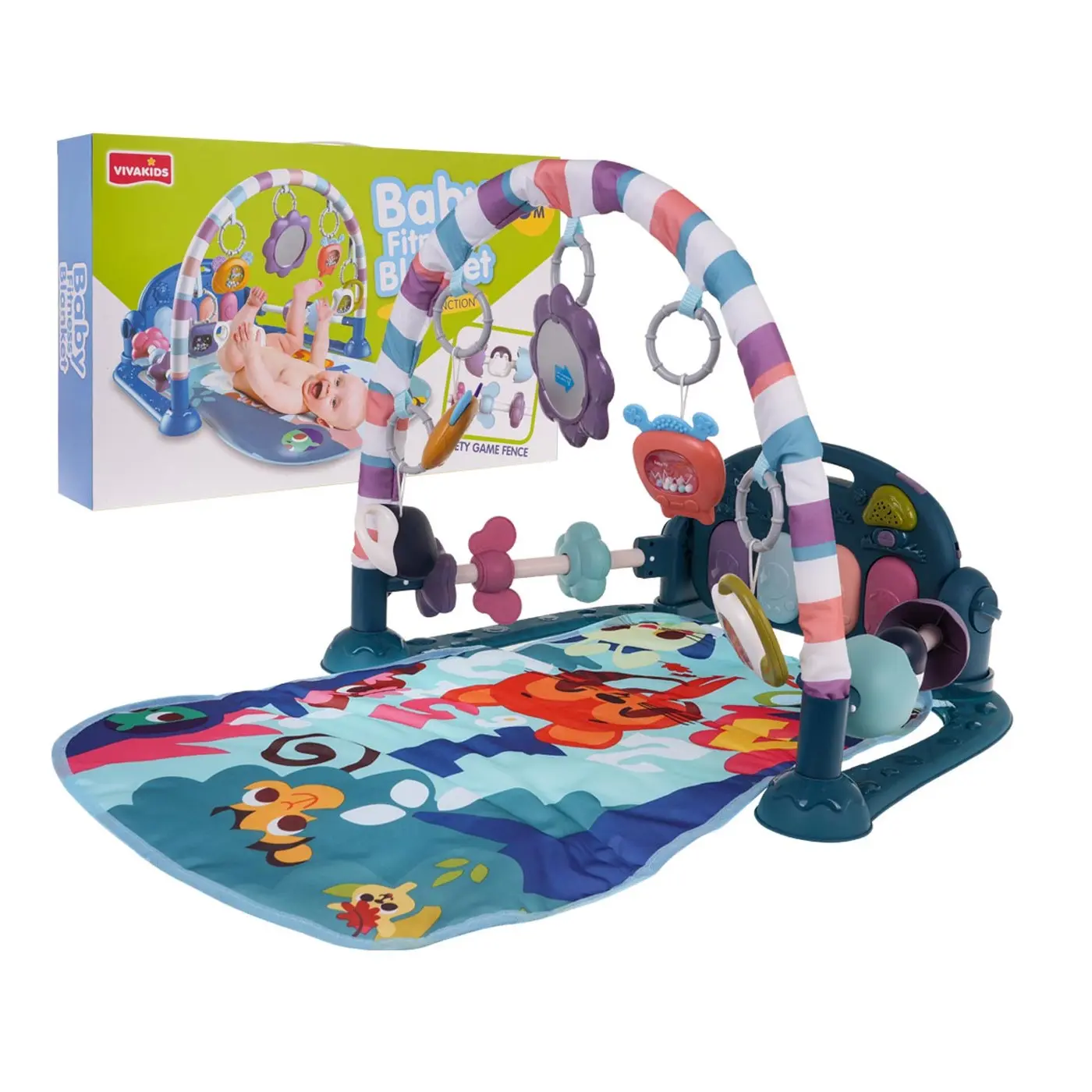 بساط لعب للرضع متعدد الوظائف Baby Fitness Blanket (موديل 1164) مناسب من 0+ أشهر