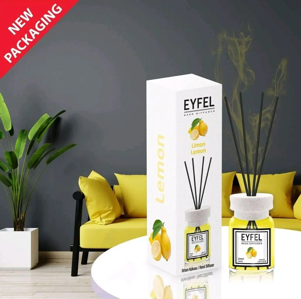 معطر جو فواح برائحة الليمون( EYFEL Reed Diffuser - Lemon)