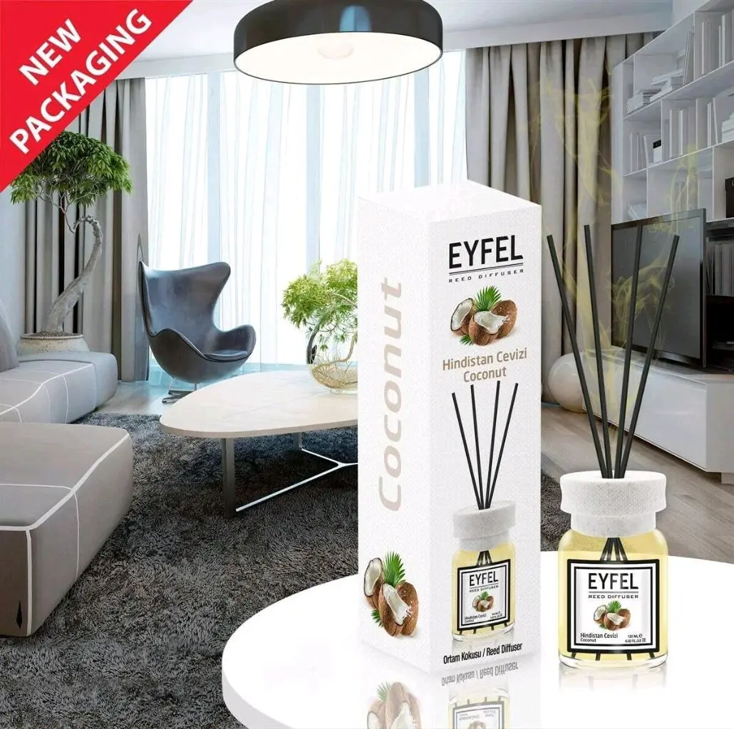 معطر جو فواح برائحة جوز الهند(EYFEL Reed Diffuser - Coconut)