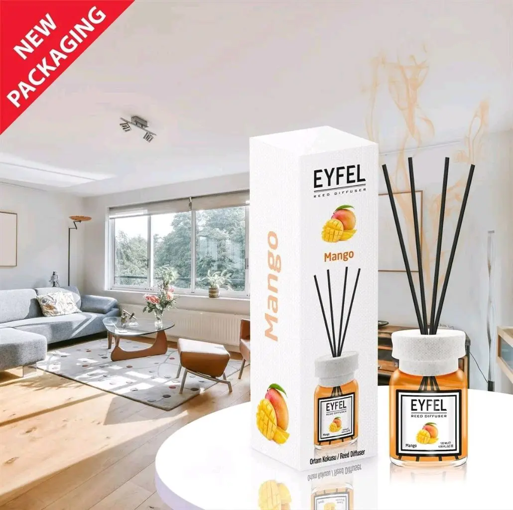 معطر جو فواح برائحة المانجو(EYFEL Reed Diffuser - Mango )