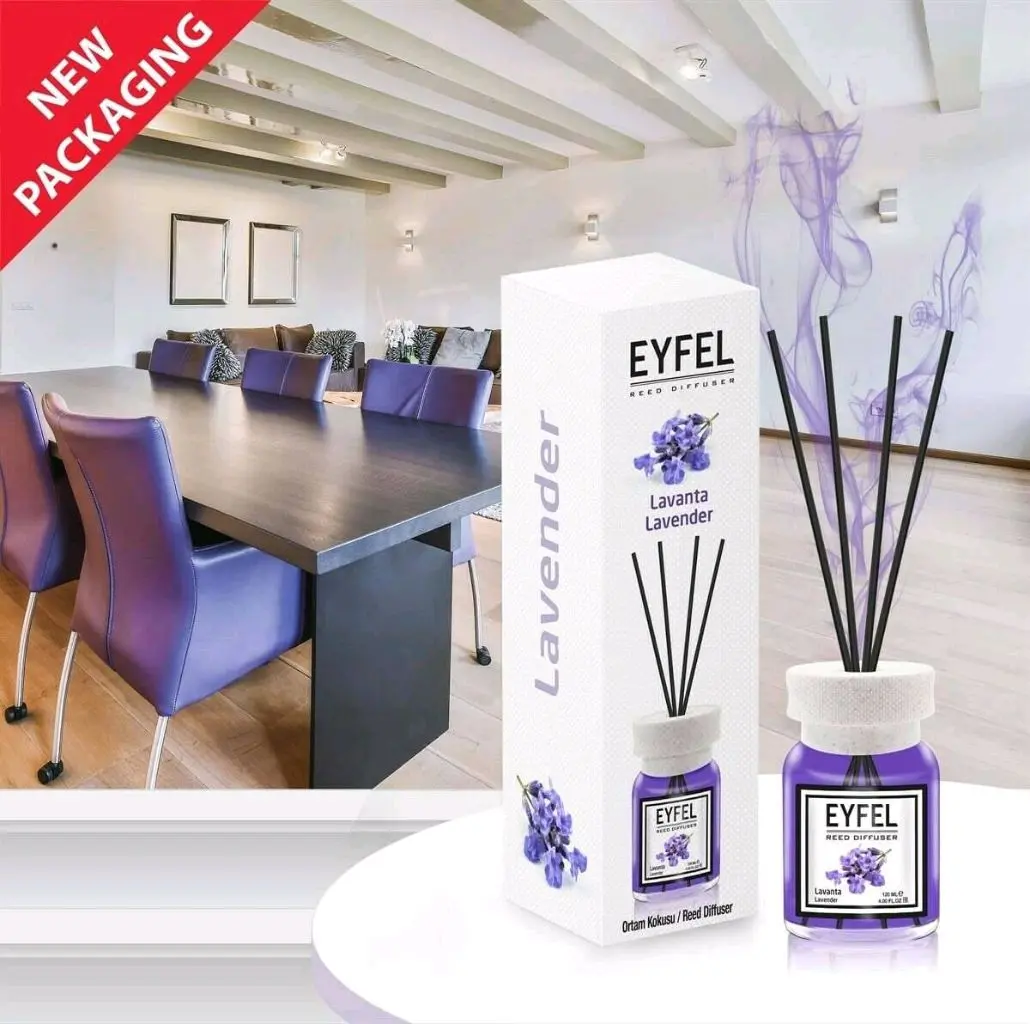 معطر جو فواح برائحة اللافندر( EYFEL Reed Diffuser - Lavender )