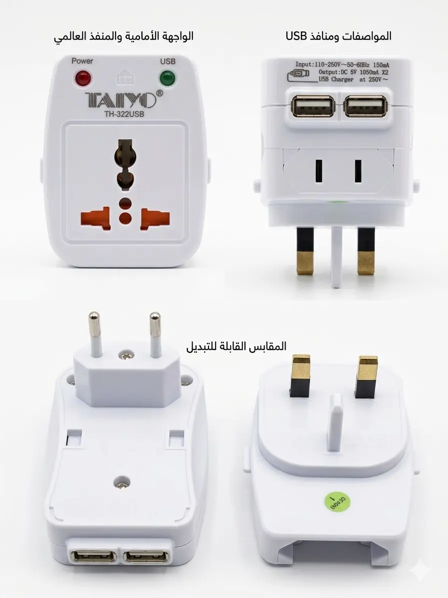 شاحن usb 322