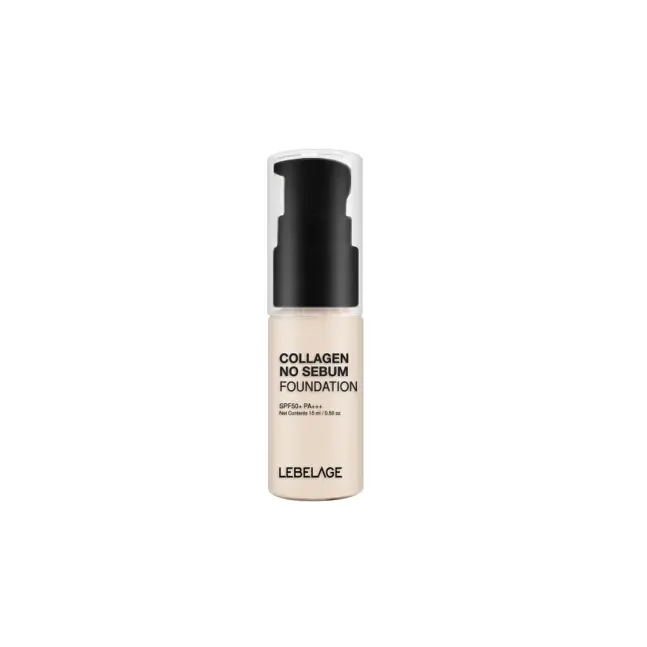 lebelage collagen no sebum foundation spf50+ 15ml