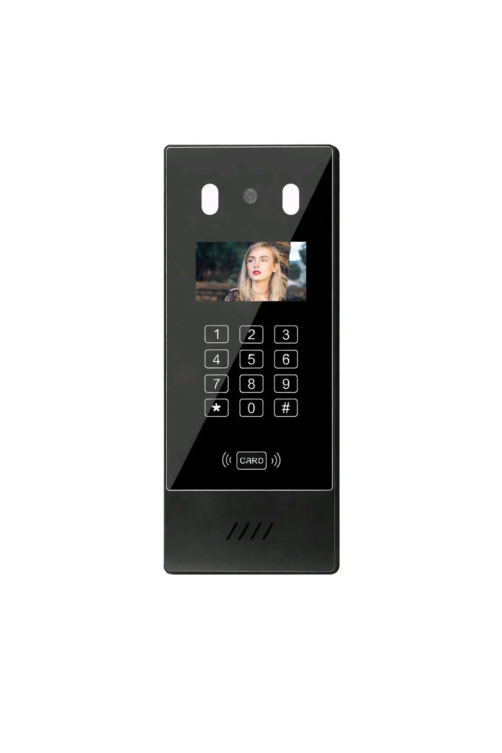 smart IP Apartment outdoor Station Touch Button with Face Recognition