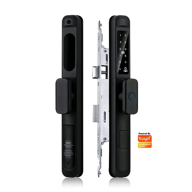 smart wifi aluminium sliding lock with fingerprint