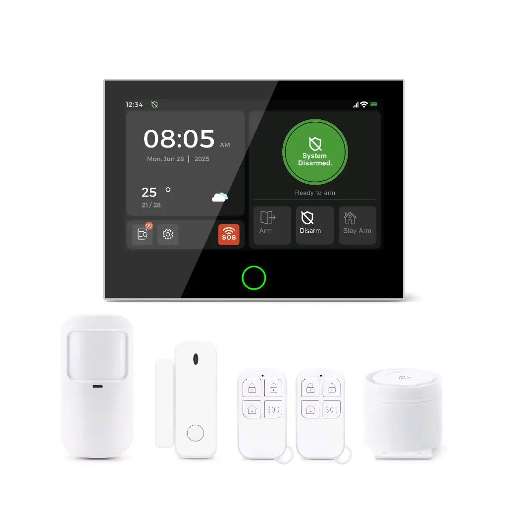 tuya smart wifi 4g gsm home alarm system kit |g74-4g|