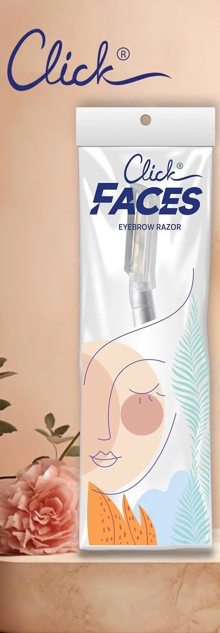 شفرة تحديد الحواجب والوجه Click Faces Eyebrow Razor