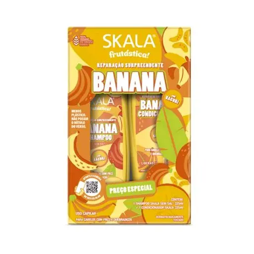 علبة شامبو و بلسم سكالا (Banana) - 325ml + 325ml