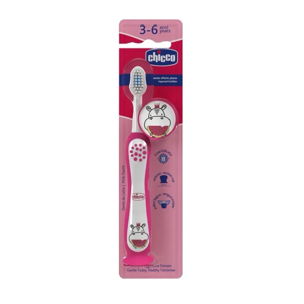 فرشاة أسنان Chicco للأطفال 3-6 أشهر