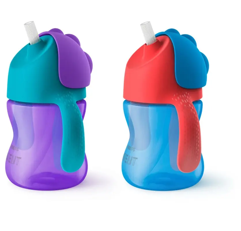 كاسة Philips Avent التدريبية بمصاصة SCF796/00 – بولي بروبيلين آمن مع مقابض مريحة ومصاصة سيليكون مرنة – من 9 أشهر حتى سنتين ونصف (200 مل)