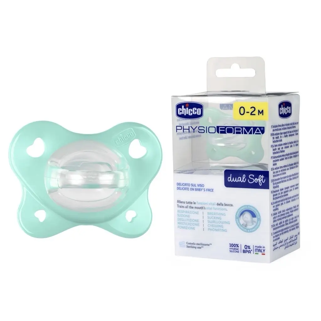 لهايات Chicco dual soft ناعمة جداً من الولادة حتى 16 شهر