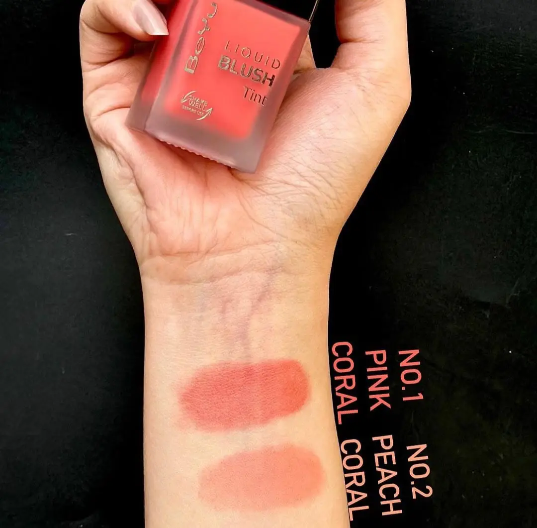 BeYu Liquid Blush Tint Peach Coral No.2 | أحمر خدود سائل، رقم 2