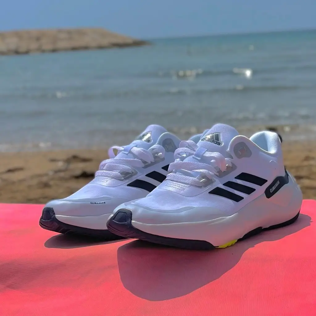 Adidas white and navy