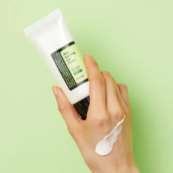Cosrx Aloe Soothing Sun Cream SPF50 PA+++ - 50ml | كوزركس واقي شمس و مهدئ للبشرة Spf50 - 50 مل