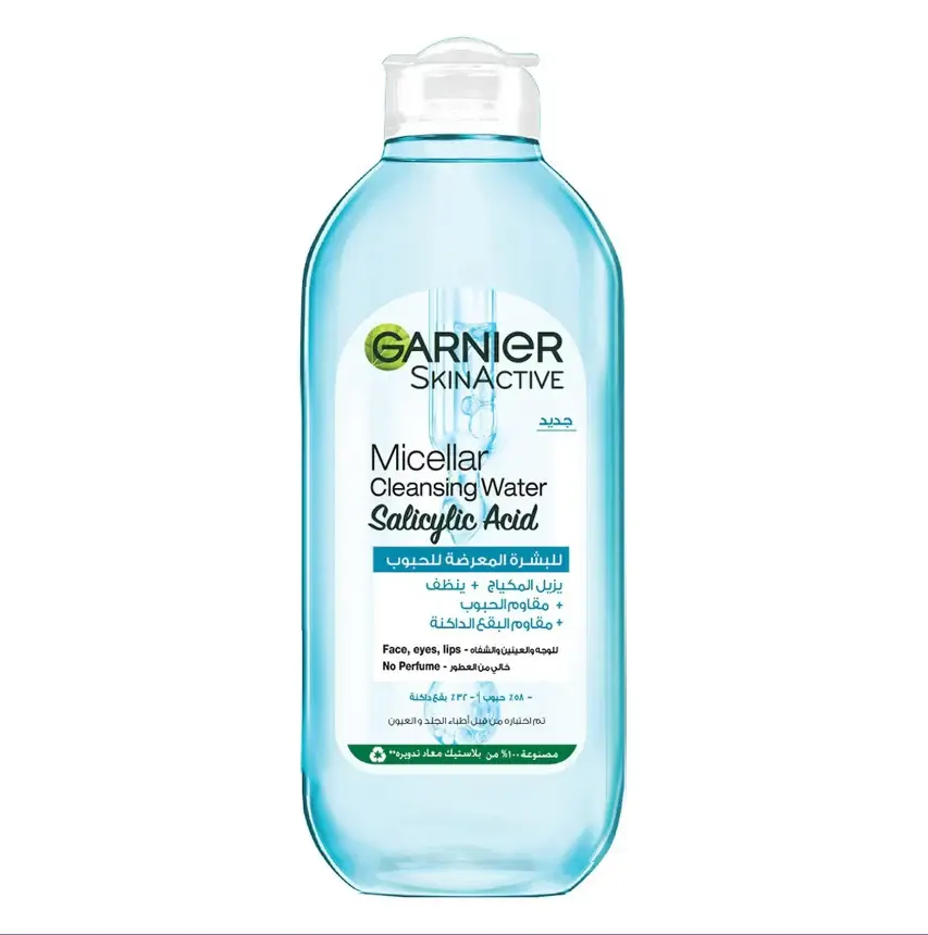 Garnier Micellar Water Salicylic Acid - 400ml | | غارنييه ميسيلار بالسالسليك اسد - 400 مل
