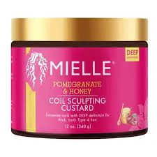 MIELLE Pomegranate & Honey Coil Sculping Custard - 340g | ميلي كسترد تشكيل التجعيدات بالعسل و الرمان - 340 غرام