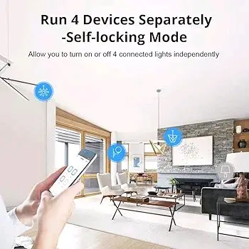 Sonoff 4CHP RO R3 4-Gang WiFi Smart Switch With RF Control 2