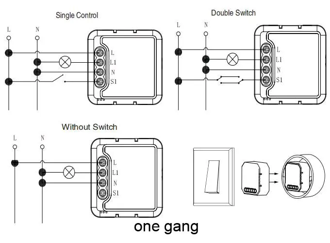 WiFi Smart Switch - قناتين 3