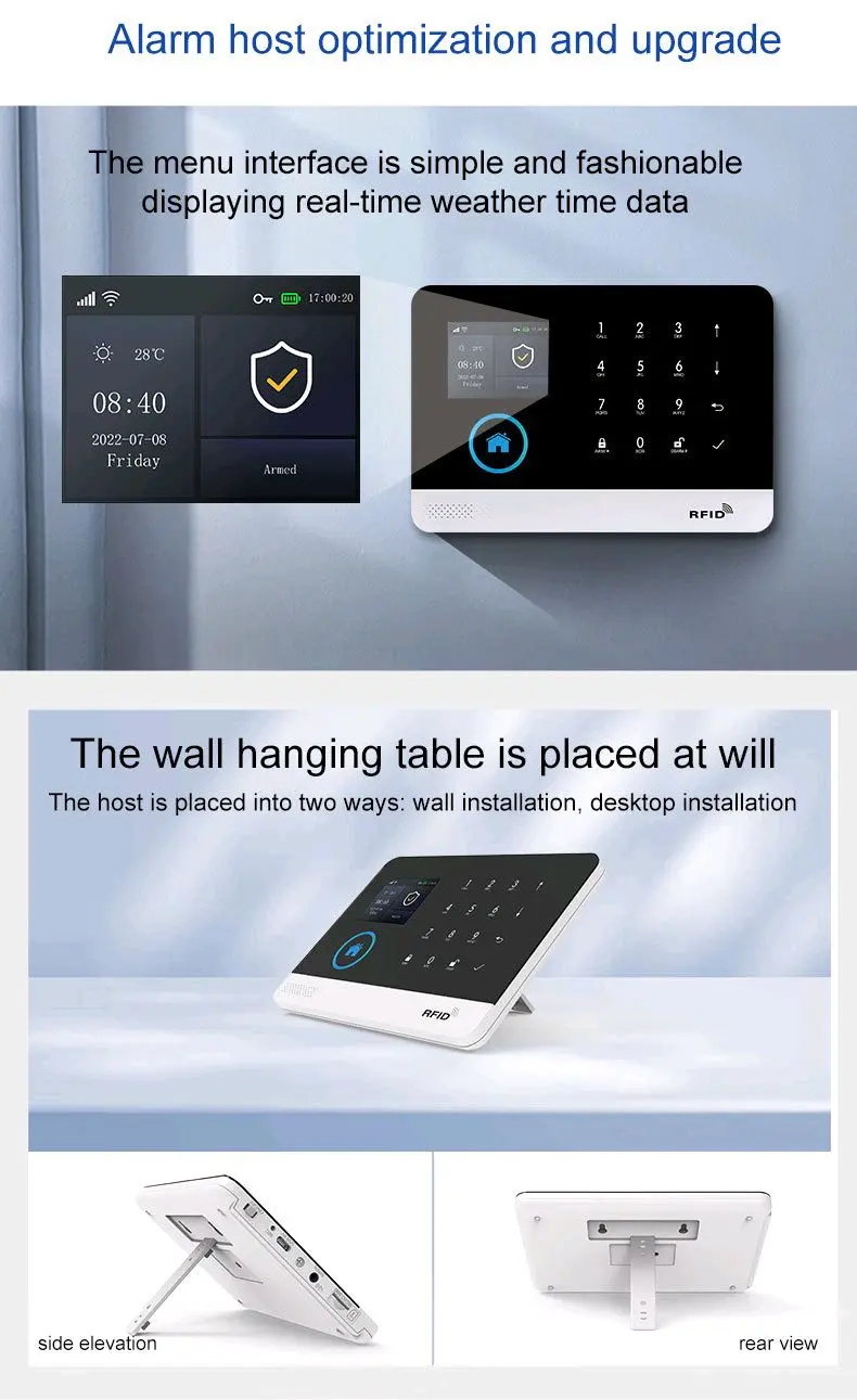 Smart Alarm Kit GSM & WiFi & RF 4