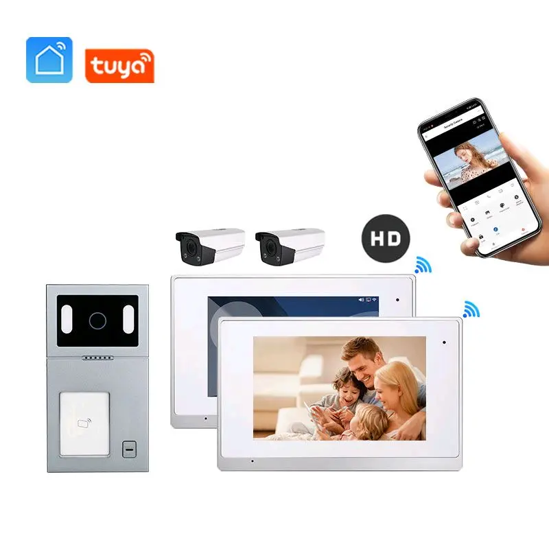 Smart IP Door Phone Villa Kit 7 Inch (Touch Screen) Two Wire