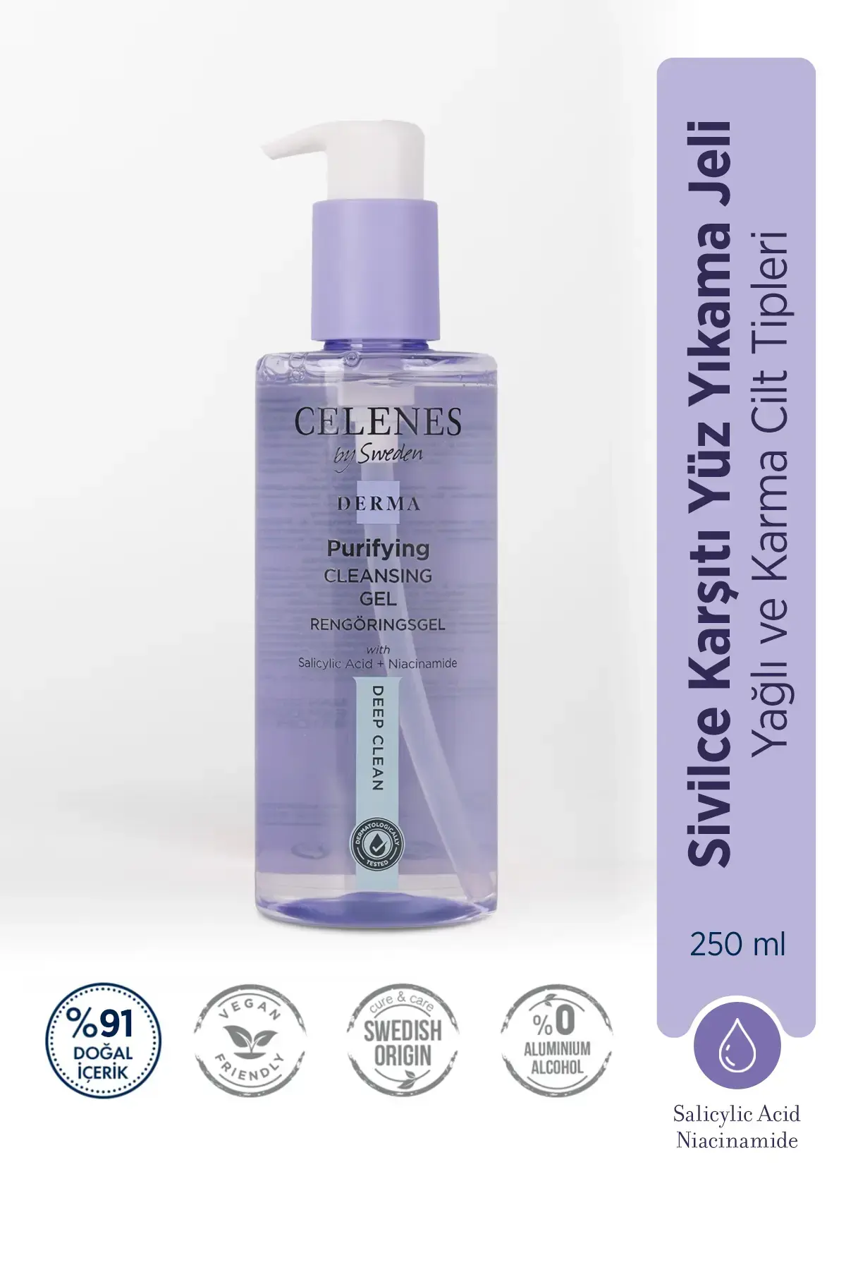 celenes derma deep gel 250 ml